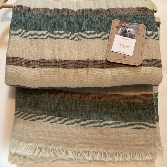 Antonio Salgado Wool/Cotton Throw NEW - Picture 2 of 9